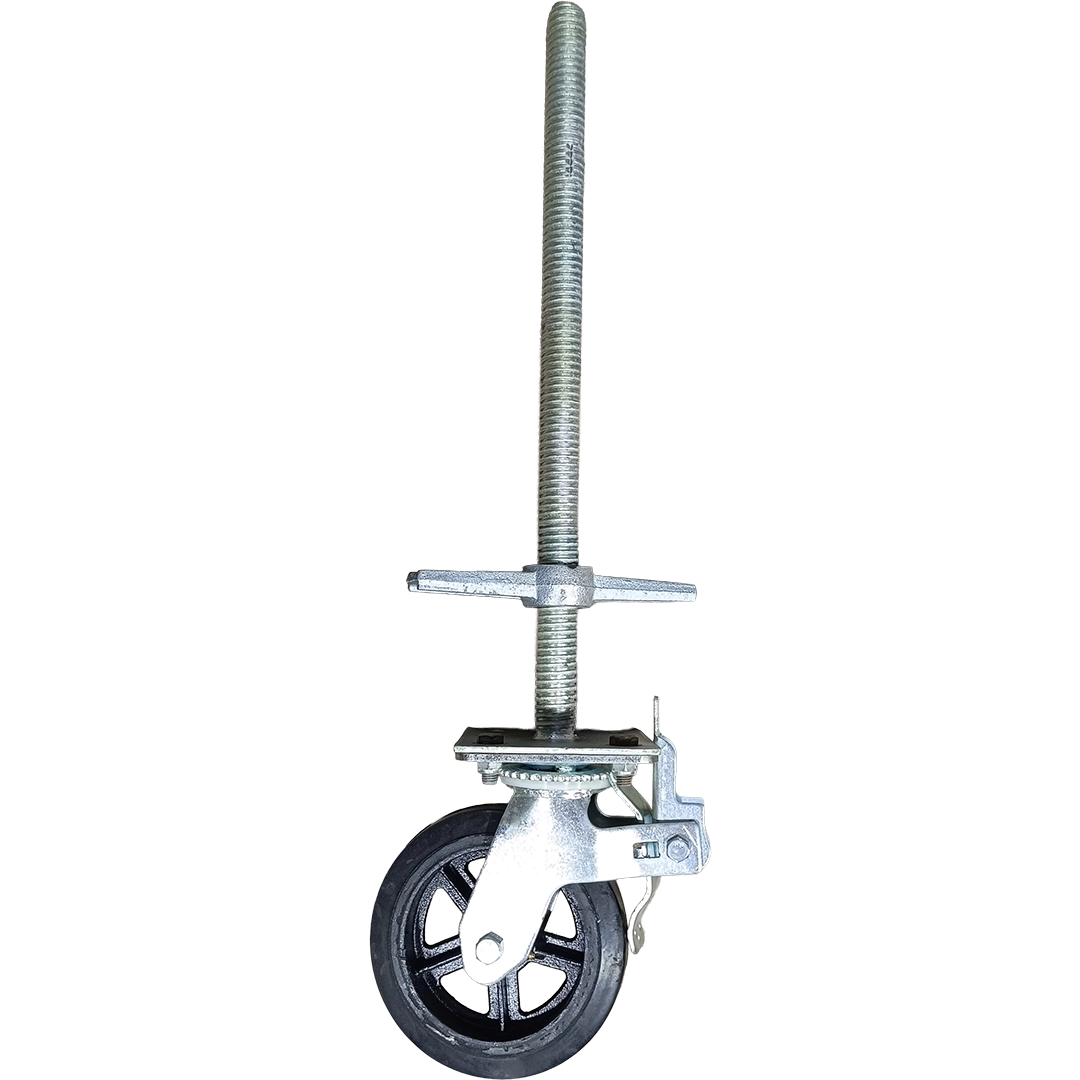 Rueda niveladora para andamio de albañileria de 8'' x 60cm PROLINE